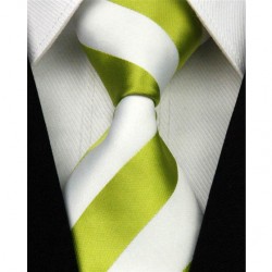 Hedvábná kravata zelená NT0089