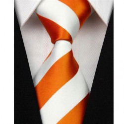 Hedvábná kravata oranžová NT0102