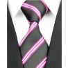 Hodvábna kravata čierna NT0188