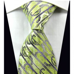 Hodvábna kravata zelená NT0334