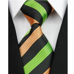 Hodvábna kravata čierna NT0155