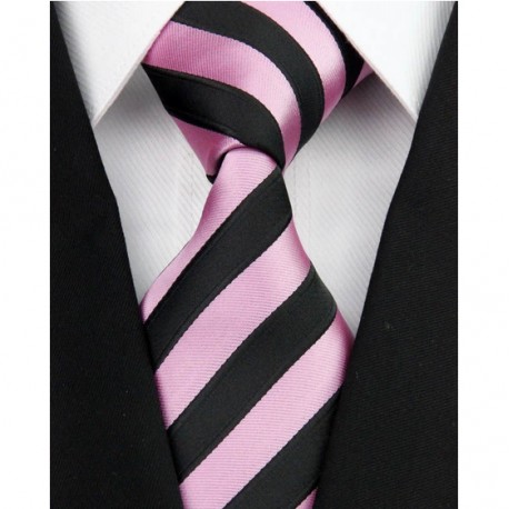 Hodvábna kravata růžová NT0171