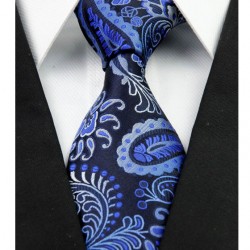 Hodvábna kravata modrá NT0258
