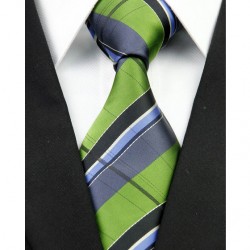 Hodvábna kravata zelená NT0232