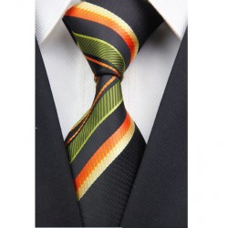 Hodvábna kravata zelená NT0028