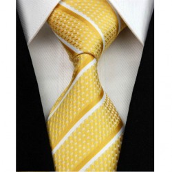 Hedvábná kravata žlutá NT0165