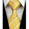 Hodvábna kravata žltá NT0165
