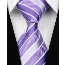 Hedvábná kravata fialová NT0008