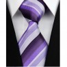 Hodvábna kravata fialová NT0123