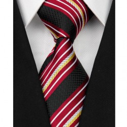 Hodvábna kravata čierna NT0078
