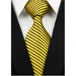 Hedvábná kravata žlutá NT0243
