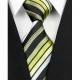 Hedvábná kravata zelená NT0137