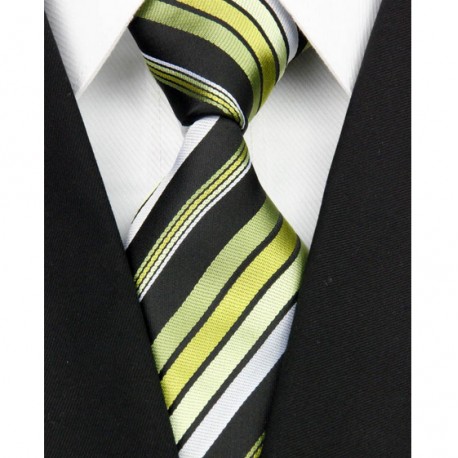 Hodvábna kravata zelená NT0137