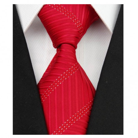 Hodvábna kravata červená NT0082