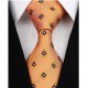 Hodvábna kravata oranžova NT0178