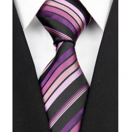 Hodvábna kravata fialova NT0181