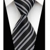 Hodvábna kravata čierna NT0504