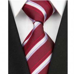 Hedvábná kravata červená NT0096