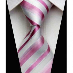 Hedvábná kravata růžová NT0512