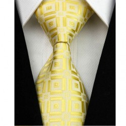 Hedvábná kravata žlutá NT0039