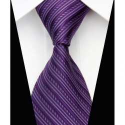 Hedvábná kravata fialová NT0542