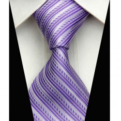 Hodvábna kravata fialova NT0518
