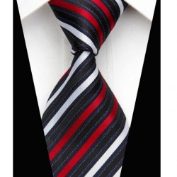 Hodvábna kravata čierna NT0477