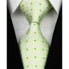 Hedvábná kravata zelená NT0158