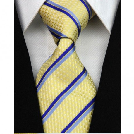 Hedvábná kravata žlutá NT0183