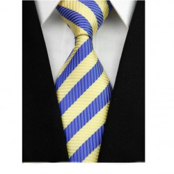 Hedvábná kravata žlutá NT0105