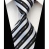 Hedvábná kravata černá NT0579