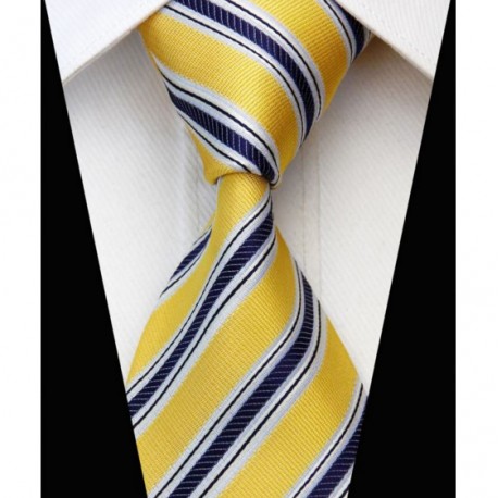 Hedvábná kravata žlutá NT0567