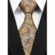 Hodvábna kravata hnedá NT0283