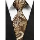 Hodvábna kravata hnedá NT0286