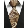 Kašmírová hedvábná kravata hnědá NT0286