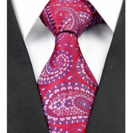 Hodvábna kravata červená NT0222