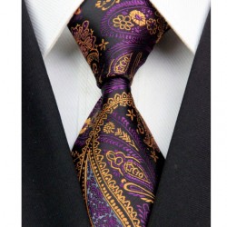 Kašmírová hedvábná kravata černá NT0359