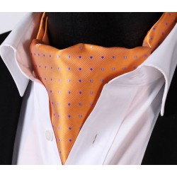 Pánský kravatový šátek Ascot oranžový