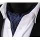 Pánský kravatový šátek Ascot modrý