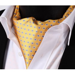 Pánský kravatový šátek Ascot žlutý