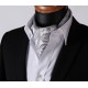 Pánský kravatový šátek Askot stříbrný