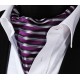Pánský kravatový šátek Ascot fialový