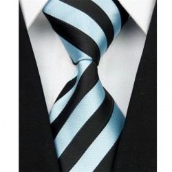 Hedvábná kravata černá NT0050