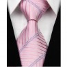 Hodvábna kravata ružová NT0055