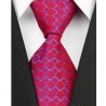 Hedvábná kravata červená NT0059