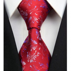 Hodvábna kravata červená NT0311