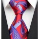Hodvábna kravata červená NT0314