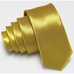 Úzka SLIM kravata zlatá