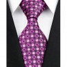 Hodvábna kravata fialová NT0199