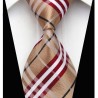 Hodvábna kravata hnědá NT0206